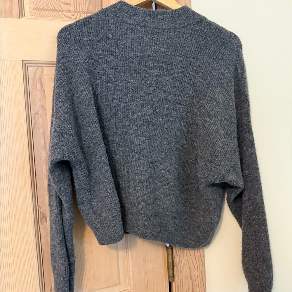 H&M Heather Gray Cowl Neck Sweater - Picture 2 of 3
